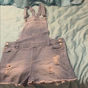 XL Celebrity Pink overall shorts